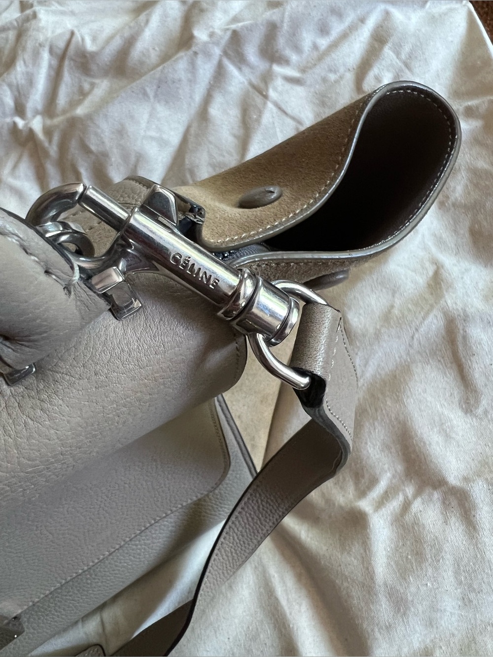 Celine $2950 nude medium trapeze tote - Picture 13 of 14